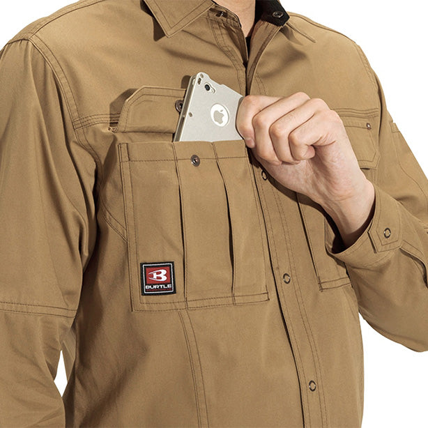 BA-8035 長袖シャツ 商品コード:BA-8035 右胸ポケット