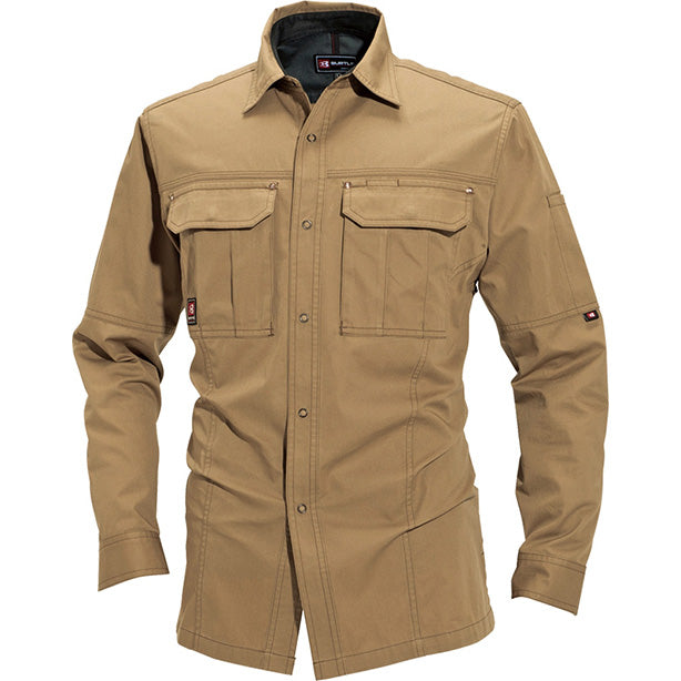 BA-8035 長袖シャツ 商品コード:BA-8035 色:キャメル(オプション表示用)