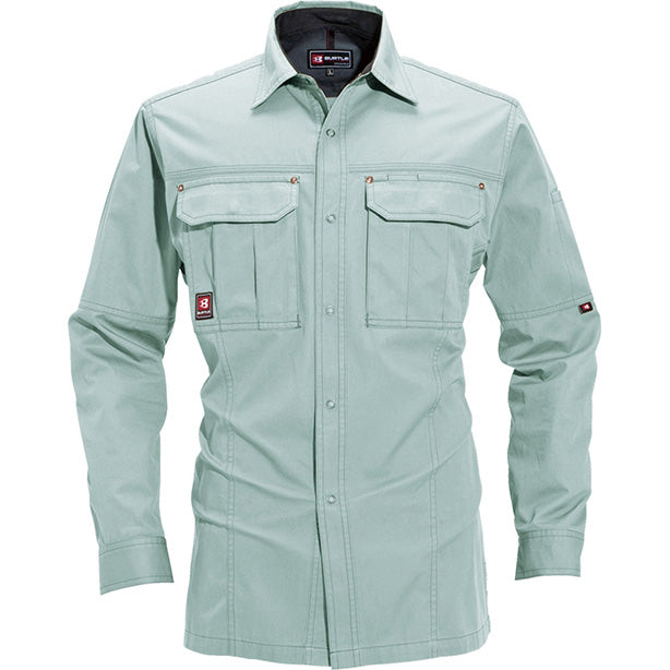 BA-8035 長袖シャツ 商品コード:BA-8035 色:アースグリーン(オプション表示用)