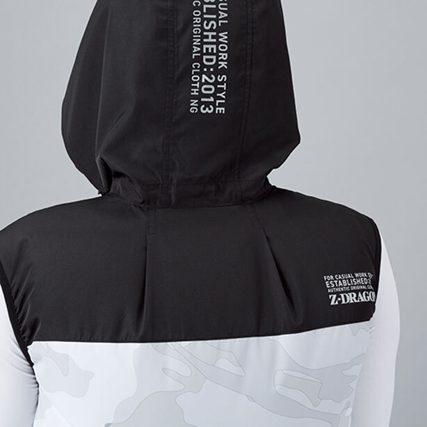 Z-DRAGON ミリタリーテイストフード付き空調服™ベスト【フルセット】