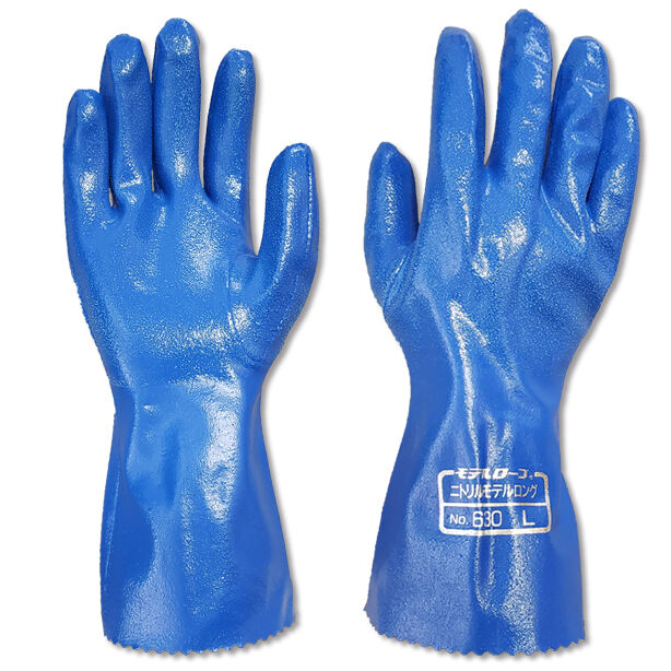 モデルローブ №630 ニトリルモデルロング(裏メリヤス)【10双1組】