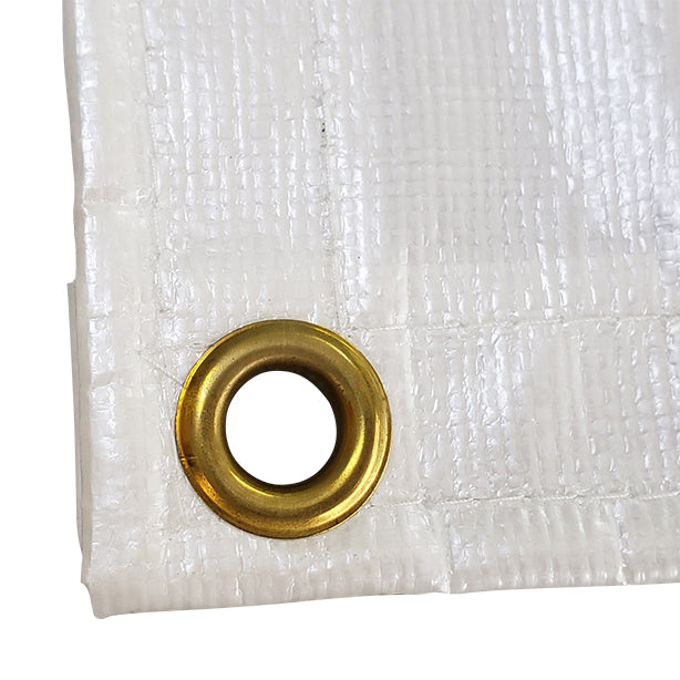 遮熱シート#4000(超厚手)ホワイトパール5.4×7.2m(15枚入)・ハトメイメージ画像