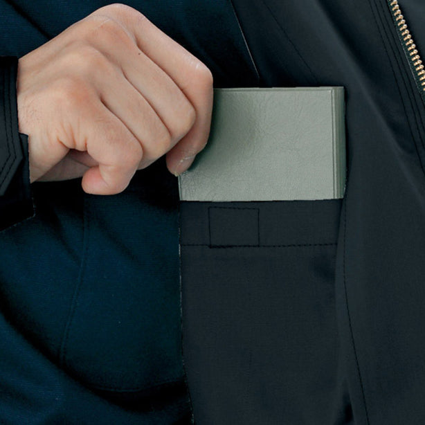 Jawin 51500 発熱加工ジャンパー 商品コード:JC-51500 左側内ポケット