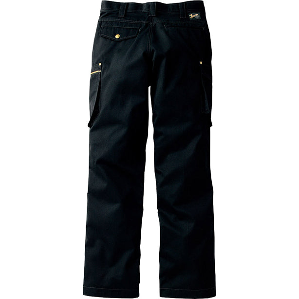 Jawin 51502 発熱加工ノータックカーゴパンツ 商品コード:JC-51502 色:ネービー(オプション表示用)バックスタイル