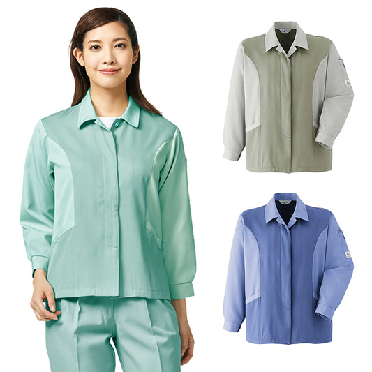 AC-E8700 ASAHICHO  レディーススモック 着用イメージ