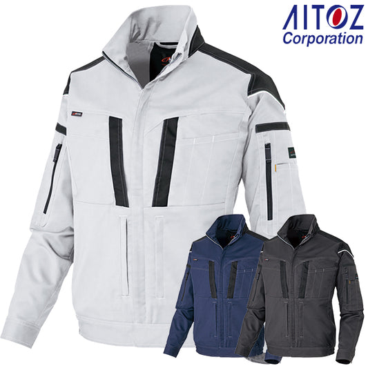 AITOZ 帯電防止ムービンカット フルハーネス対応長袖ブルゾン【秋冬】【男女兼用】 AZ-6803(オプション表示用)