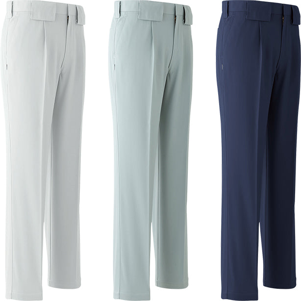 AC-E751-2S ワンタックパンツ 旭蝶繊維 E751PS 秋冬作業ズボン 2本セット カラーバリエーション