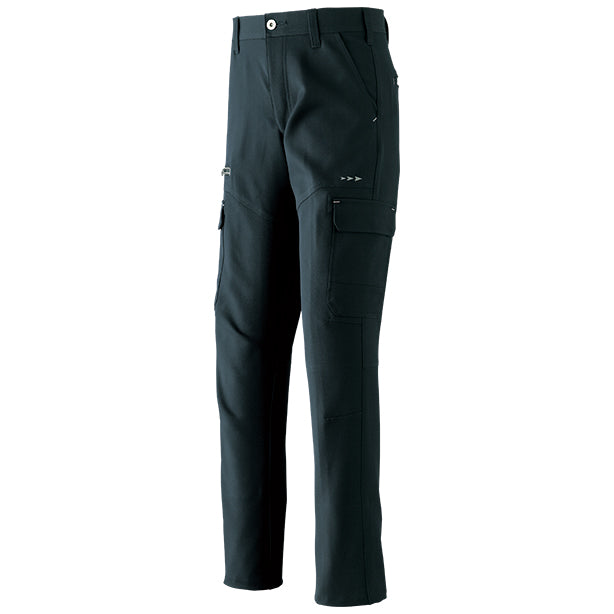 ASAHICHO 帯電防止 スリムスタイルストレッチ ノータックパンツ【秋冬】【レディースサイズ対応】 商品コード:AC-831 色:チャコール(一覧表示用)