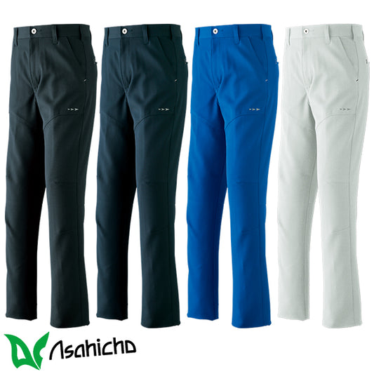 AC-831 ASAHICHO 帯電防止 スリムスタイルストレッチ ノータックパンツ【秋冬】【レディースサイズ対応】