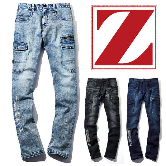 Z-DRAGON 72302 ストレッチデニムノータックカーゴパンツ【秋冬】 JC-72302(オプション表示用)