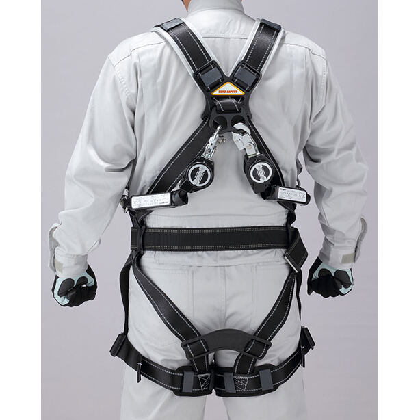 墜落制止用器具 フルハーネス型小型巻取式ロック装置付きダブル(フルセット)【トーヨーセフティー】