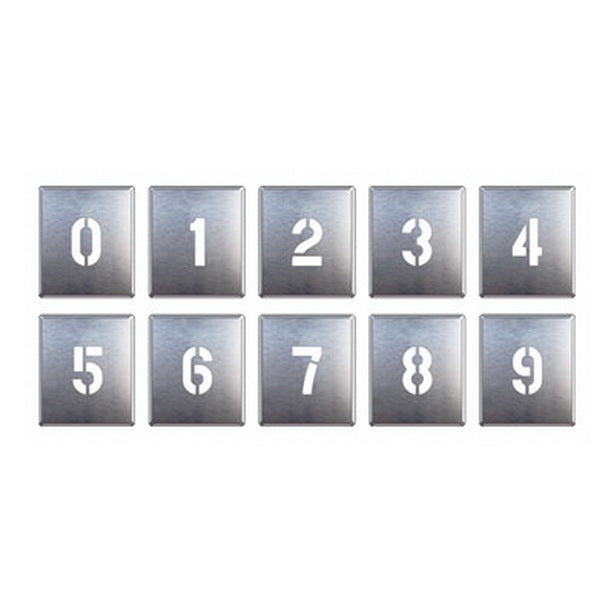 吹付け用プレート 0〜9 10枚1組