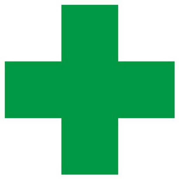 緑十字反射ステッカー 120㎜