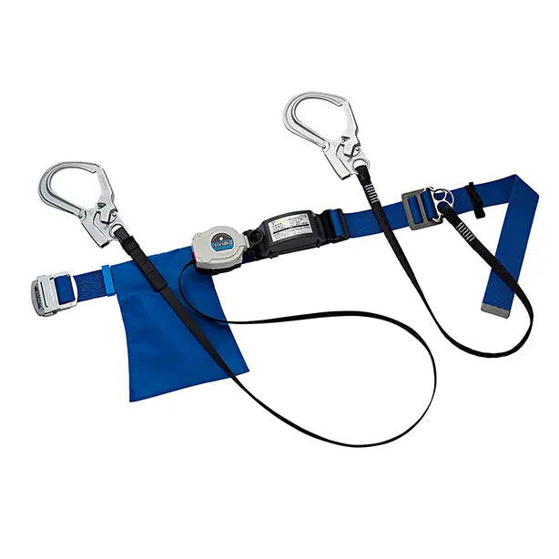 墜落制止用器具 胴ベルト型巻取式標準ツイン【タニザワ】