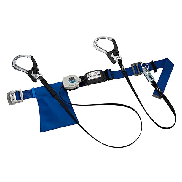 墜落制止用器具 胴ベルト型着脱巻取式軽量ツイン【タニザワ】