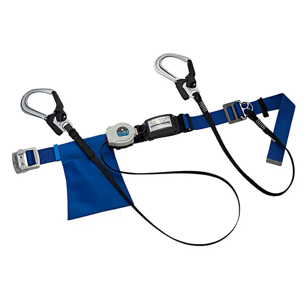 墜落制止用器具 胴ベルト型巻取式軽量ツイン【タニザワ】
