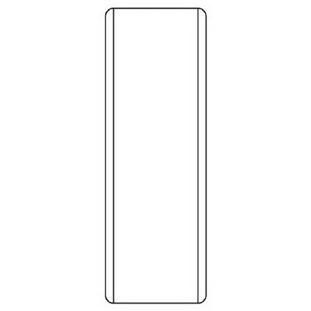 短冊型標識 (白)無地