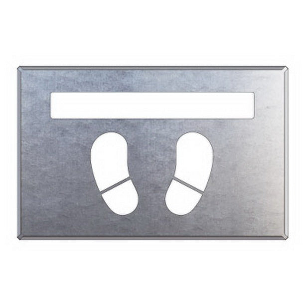 吹付け用プレート ライン/足型