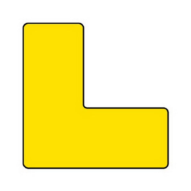 置場表示ステッカー L型 黄