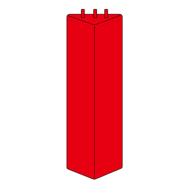 三角柱標識無地