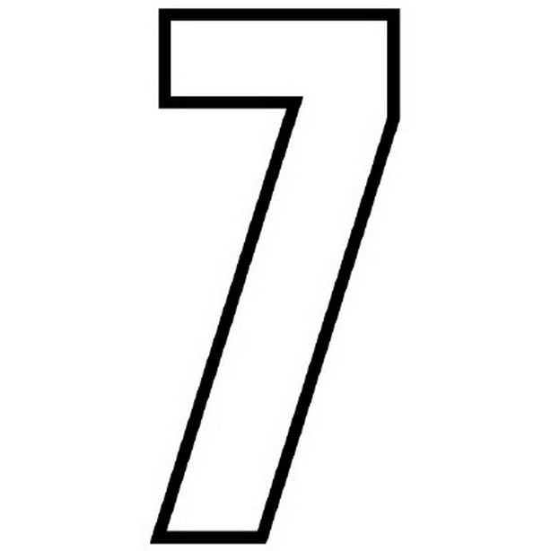 路面用番号表示 7 天地280 白