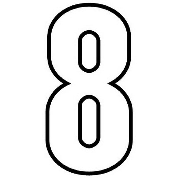 路面用番号表示 8 天地280 白