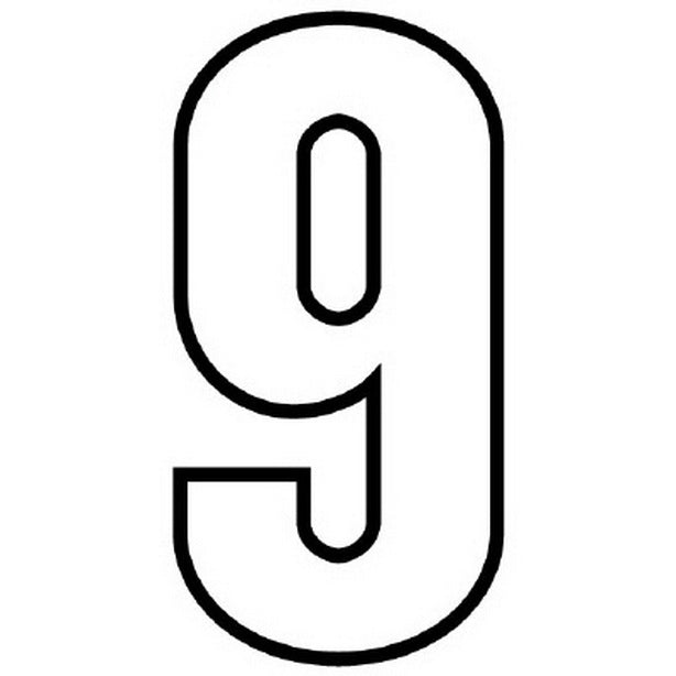 路面用番号表示 9 天地280 白