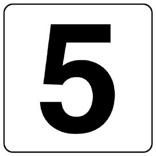 番号札ステッカー5(5枚入)