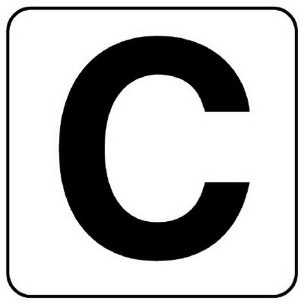 アルファベットステッカーC(5枚入)