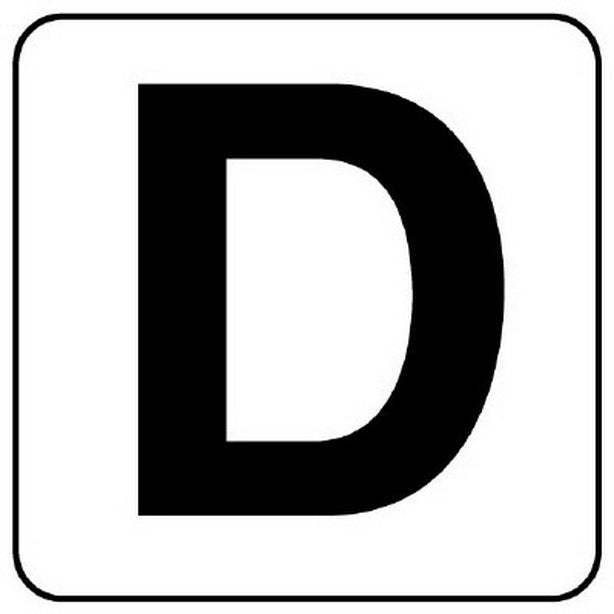 アルファベットステッカーD(5枚入)