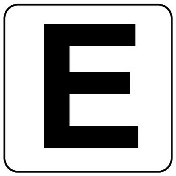アルファベットステッカーE(5枚入)