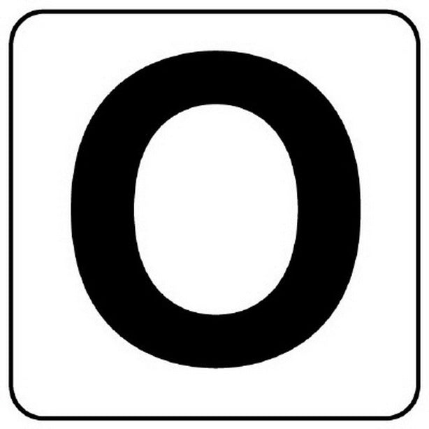 アルファベットステッカーO(5枚入)