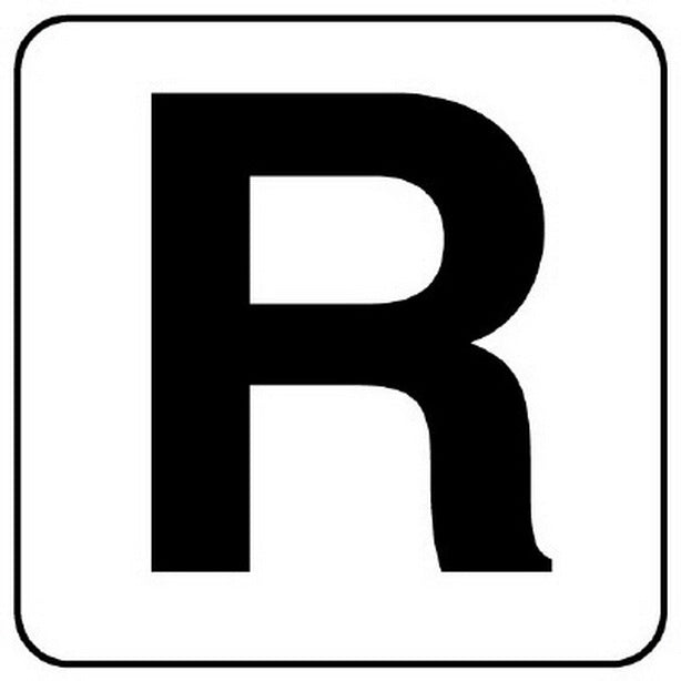 アルファベットステッカーR(5枚入)