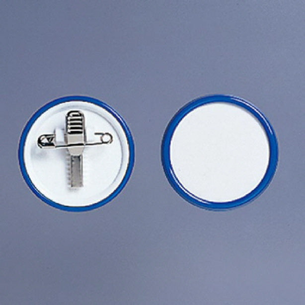 ネームプレート 丸型 青 50φ