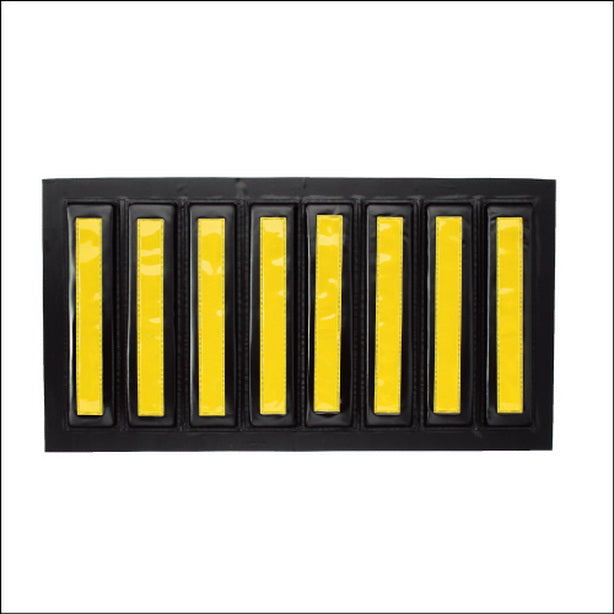 ストライプ反射クッション 反射 黄/黒