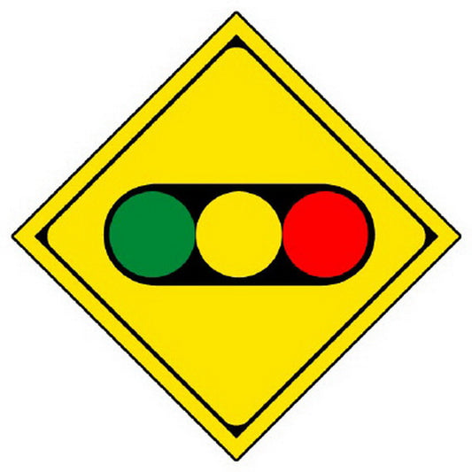 警戒標識 208の2 信号機あり