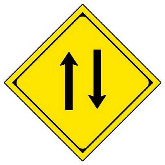 警戒標識 212の2 二方向交通