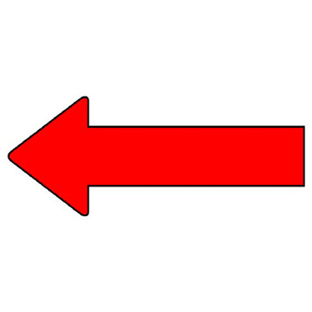 配管ステッカー 方向表示 赤