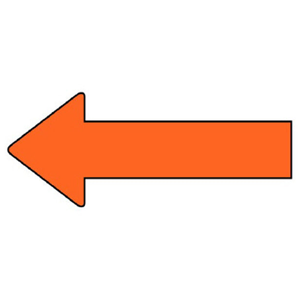 配管ステッカー 方向表示 黄赤