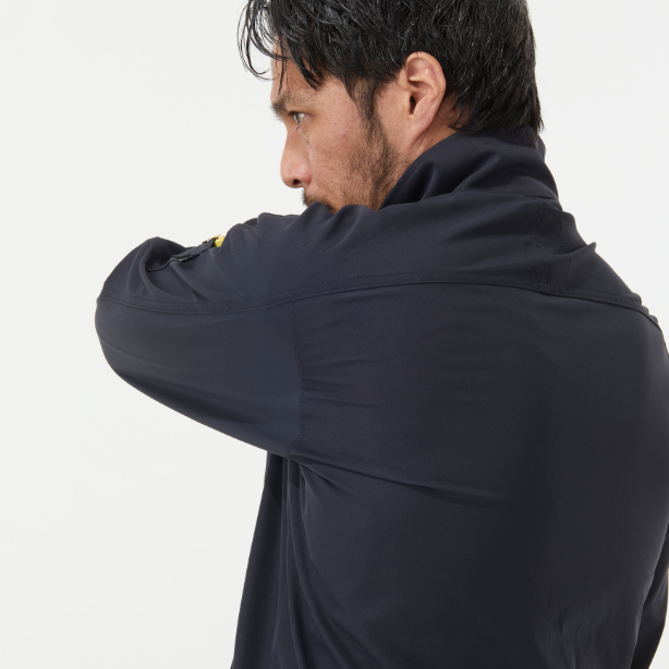 メーカー:ATACKBASE 品名&品番:APEX WIN ATC-19034 帯電防止ストレッチブルゾン APEXWIN アームストレッチカット