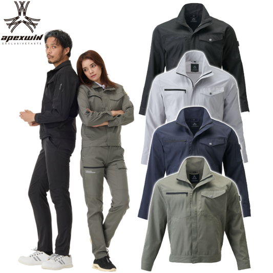 メーカー:ATACKBASE 品名&品番:APEX WIN ATC-19034 帯電防止ストレッチブルゾン APEXWIN(オプション表示用)