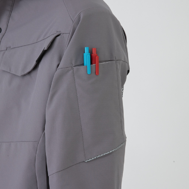 メーカー:CO_COS 品名&品番:CO-COS CC-A-7068 秋冬最強のびのびストレッチ長袖シャツ ANDARESCHIETTI【通年】 両袖ペン差し