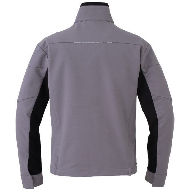 メーカー:CO_COS 品名&品番:CO-COS CC-A-7160 秋冬最強のびのびストレッチブルゾン ANDARESCHIETTI カラー:チャコール(ブラック)(バックスタイル)