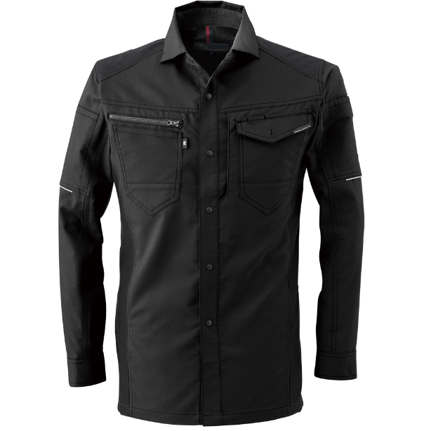 メーカー:CO_COS 品名&品番:CO-COS CC-A-9078 秋冬スマートシルエット長袖シャツ ANDARESCHIETTI【通年】(一覧表示用)  カラー:ブラック