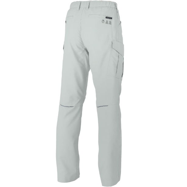 メーカー:CO_COS 品名&品番:CO-COS CC-AE-8195 秋冬SDGsサステナブル裏綿カーゴパンツ カラー:シルバー(バックスタイル)