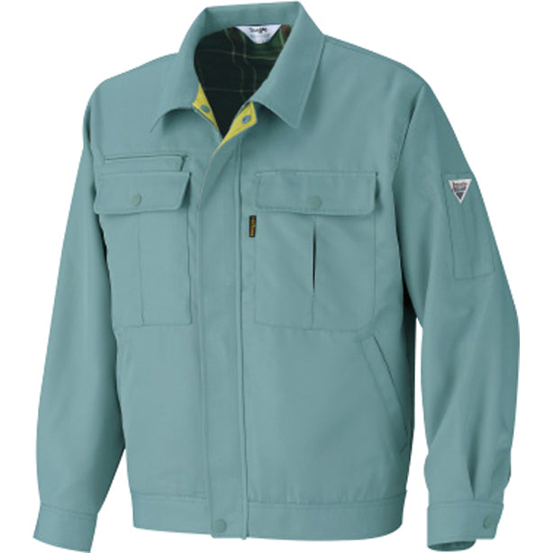 D8000 ダンガス 長袖ジャンパー 商品コード:AO-D8000 色:オーシャンブルー × マスタード(一覧表示用)