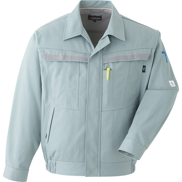 AC-E750 秋冬長袖ブルゾン 商品コード:AC-E750 色:オリーブ(オプション表示用)