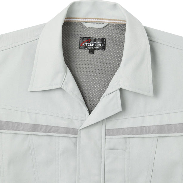 AC-E750 秋冬長袖ブルゾン 商品コード:AC-E750 背メッシュ