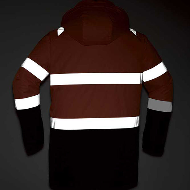 高視認コート 商品コード:AC-E78100 後面反射イメージ