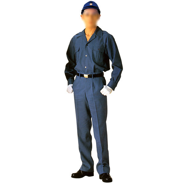 GA-30 防災用 ワンタックスラックス【コン】【通年】 商品コード:ET-GA-30 着用イメージ男性